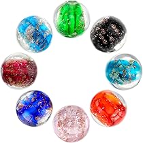 Amazon.co.jp: KESYOO とんぼ玉 ガラス 蓄光 ビーズ 12mm *8個